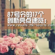 87号令的17个创新亮点速览:mk体育(图1) mk体育